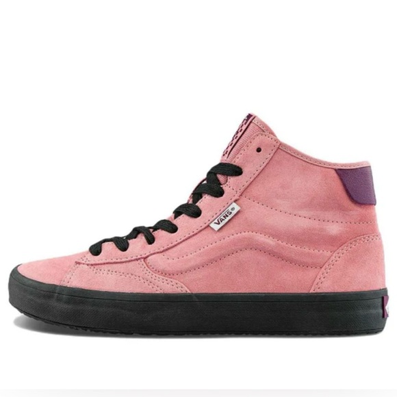 Vans Shoes - Vans “The Lizzie” skater high tops in pink suede size 7 M  8.5 W. New